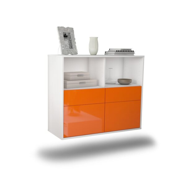 Sideboard Moreno Valley, Orange, hängend (92x79x35cm)