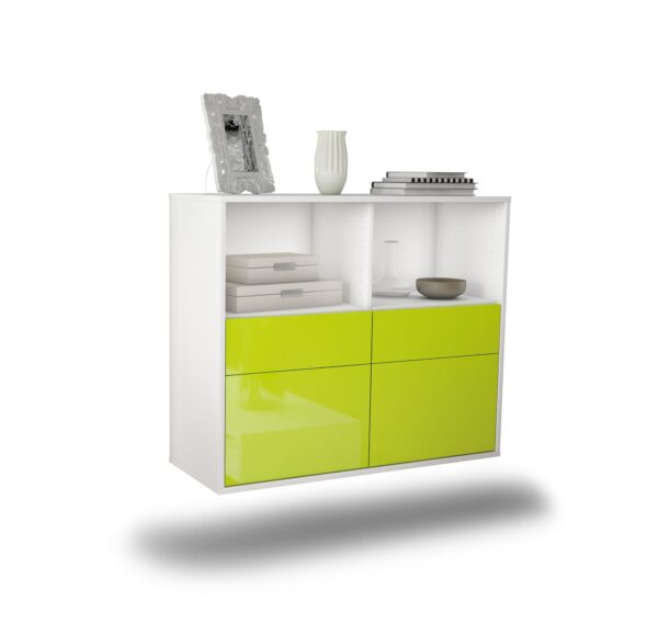Sideboard Moreno Valley, Grün, hängend (92x79x35cm)