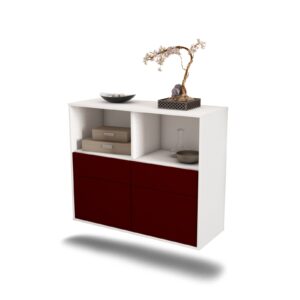 Sideboard Moreno Valley, Bordeaux, hängend (92x79x35cm)