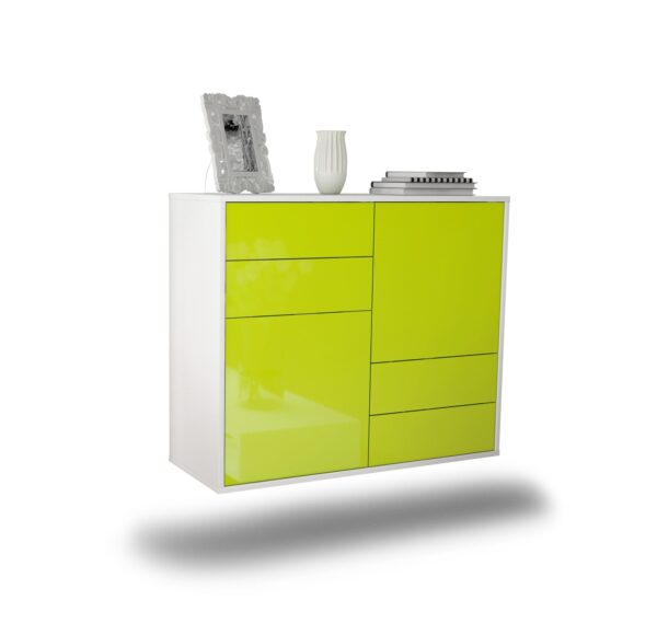 Sideboard Little Rock, Grün, hängend (92x79x35cm)