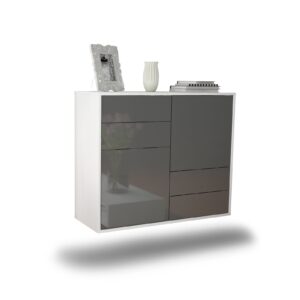 Sideboard Little Rock, Grau, hängend (92x79x35cm)