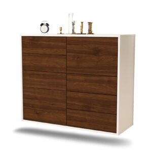 Sideboard Amarillo, Walnuss, hängend (92x79x35cm)