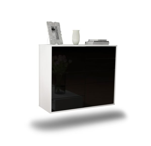 Sideboard Paradise, Schwarz, hängend (92x79x35cm)