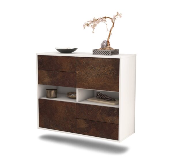 Sideboard Oxnard, Rost, hängend (92x79x35cm)