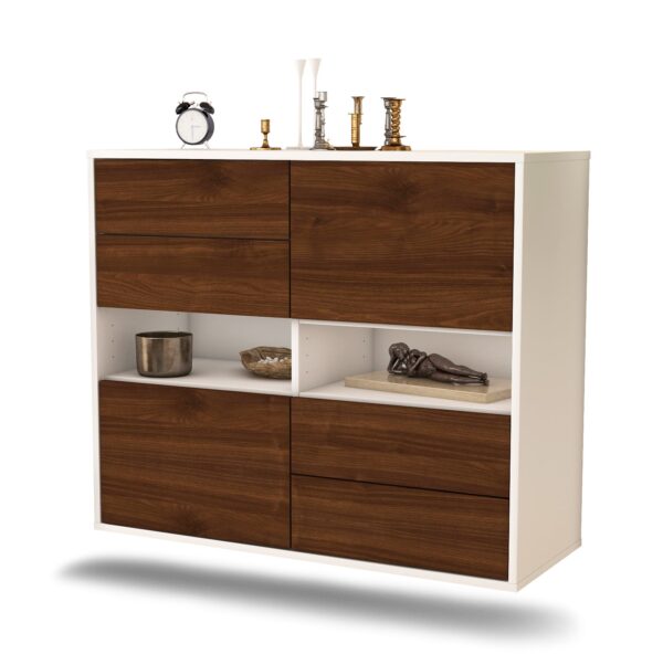 Sideboard Oxnard, Walnuss, hängend (92x79x35cm)