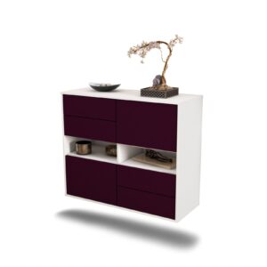 Sideboard Oxnard, Lila, hängend (92x79x35cm)