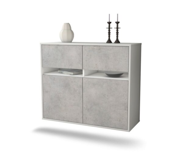 Sideboard Fort Lauderdale, Beton, hängend (92x79x35cm)
