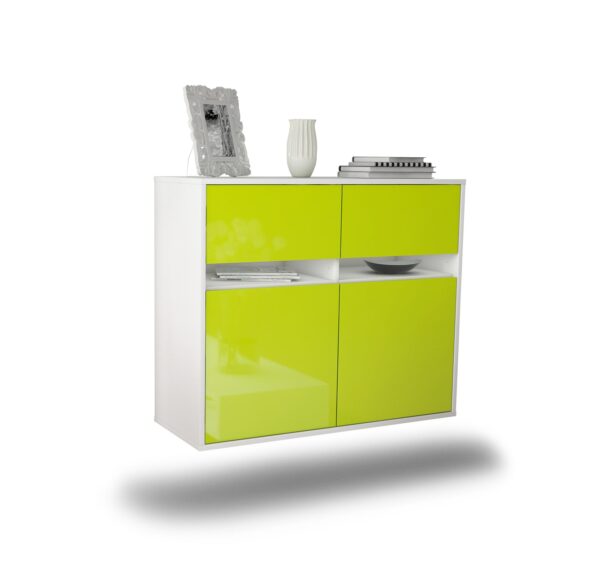 Sideboard Fort Lauderdale, Grün, hängend (92x79x35cm)