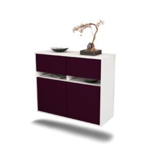 Sideboard Fort Lauderdale, Lila, hängend (92x79x35cm)