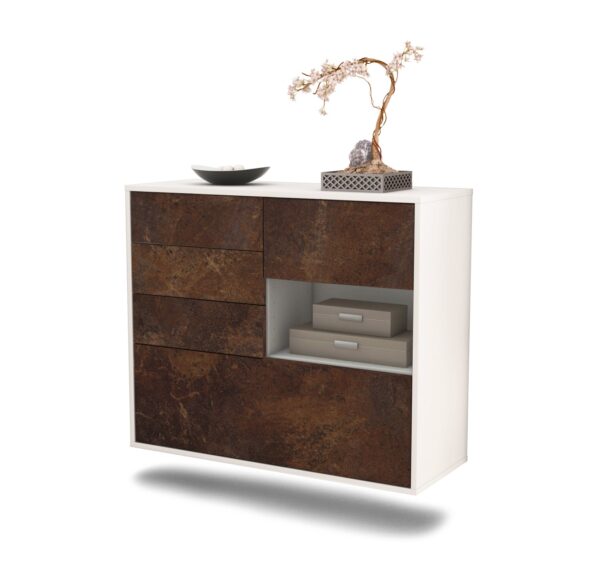 Sideboard Knoxville, Rost, hängend (92x79x35cm)