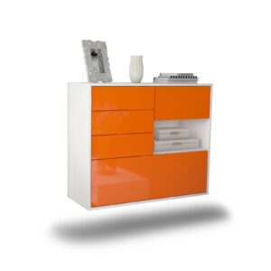 Sideboard Knoxville, Orange, hängend (92x79x35cm)