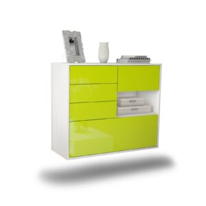 Sideboard Knoxville, Grün, hängend (92x79x35cm)