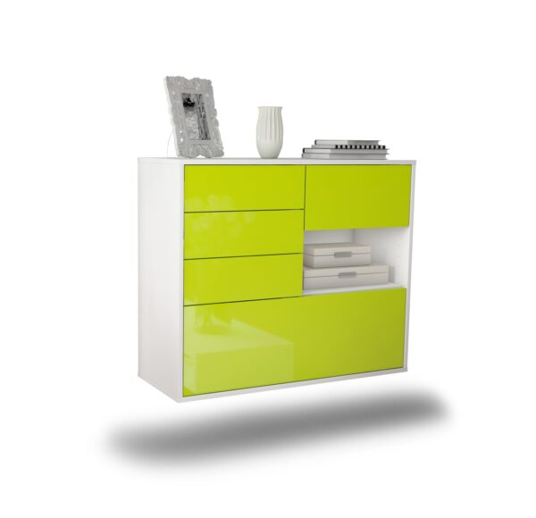 Sideboard Knoxville, Grün, hängend (92x79x35cm)