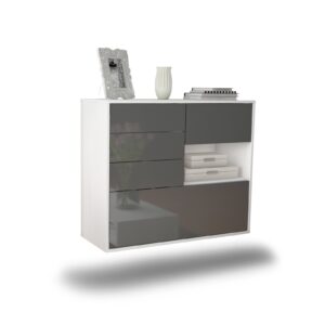 Sideboard Knoxville, Grau, hängend (92x79x35cm)