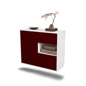Sideboard Knoxville, Bordeaux, hängend (92x79x35cm)