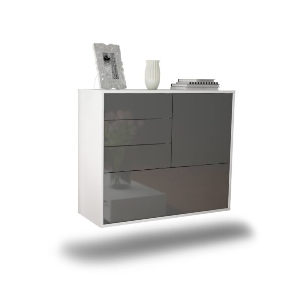 Sideboard Fontana, Grau, hängend (92x79x35cm)