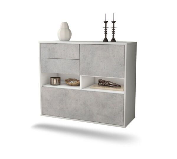 Sideboard Salt Lake City, Beton, hängend (92x79x35cm)