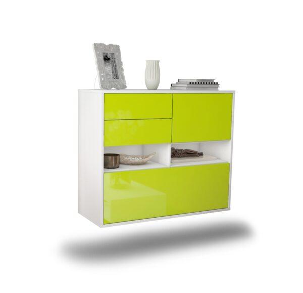 Sideboard Salt Lake City, Grün, hängend (92x79x35cm)