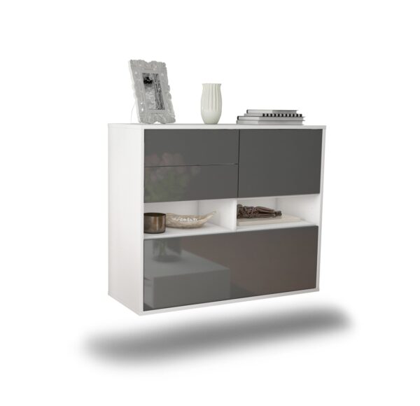 Sideboard Salt Lake City, Grau, hängend (92x79x35cm)