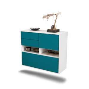 Sideboard Salt Lake City, Türkis, hängend (92x79x35cm)
