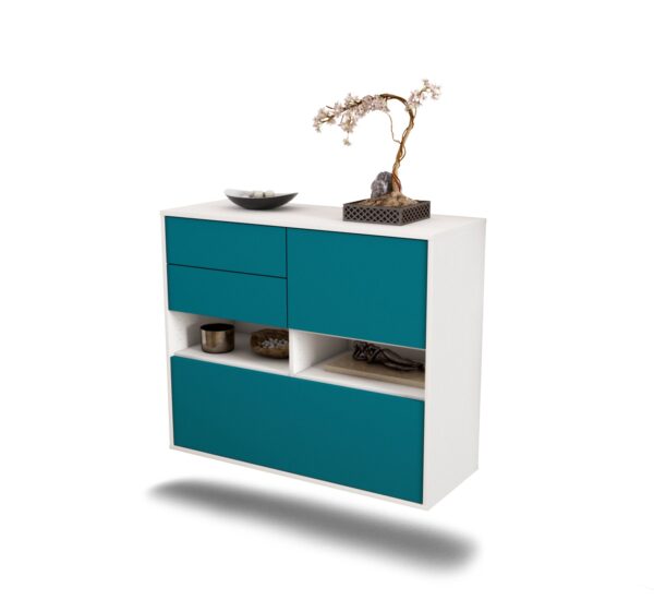 Sideboard Salt Lake City, Türkis, hängend (92x79x35cm)