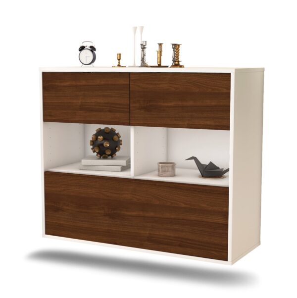 Sideboard Newport News, Walnuss, hängend (92x79x35cm)