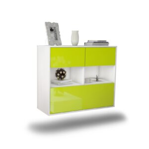 Sideboard Newport News, Grün, hängend (92x79x35cm)