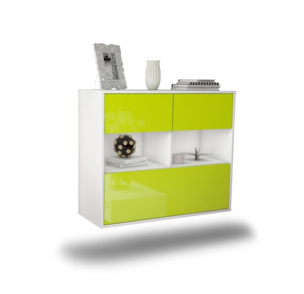 Sideboard Newport News, Grün, hängend (92x79x35cm)