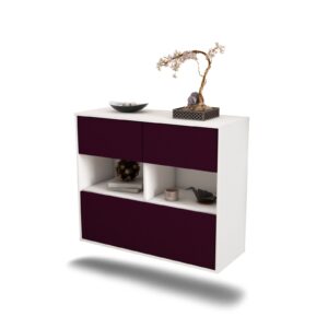 Sideboard Newport News, Lila, hängend (92x79x35cm)