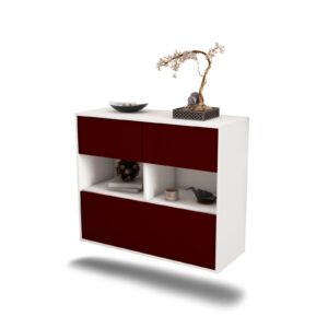 Sideboard Newport News, Bordeaux, hängend (92x79x35cm)