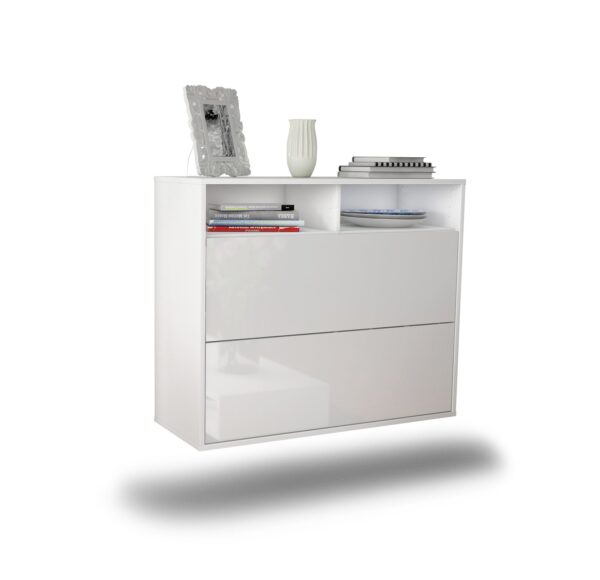 Sideboard Spring Valley, Weiß, hängend (92x79x35cm)