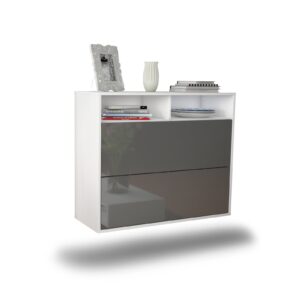 Sideboard Spring Valley, Grau, hängend (92x79x35cm)