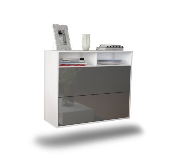 Sideboard Spring Valley, Grau, hängend (92x79x35cm)