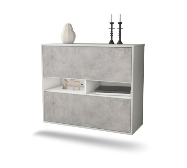 Sideboard Jackson, Beton, hängend (92x79x35cm)