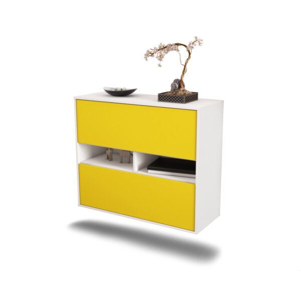 Sideboard Jackson, Gelb, hängend (92x79x35cm)