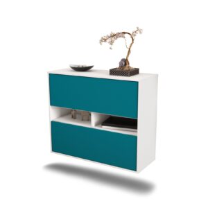 Sideboard Jackson, Türkis, hängend (92x79x35cm)
