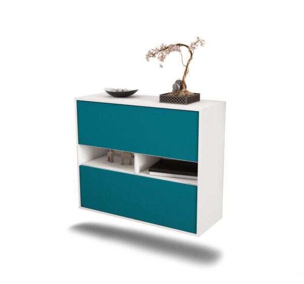 Sideboard Jackson, Türkis, hängend (92x79x35cm)