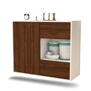 Sideboard Brownsville, Walnuss, hängend (92x79x35cm)