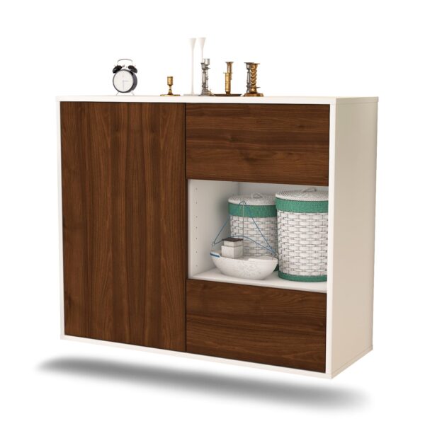 Sideboard Brownsville, Walnuss, hängend (92x79x35cm)