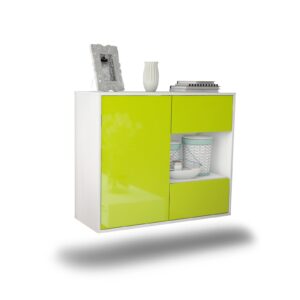 Sideboard Brownsville, Grün, hängend (92x79x35cm)