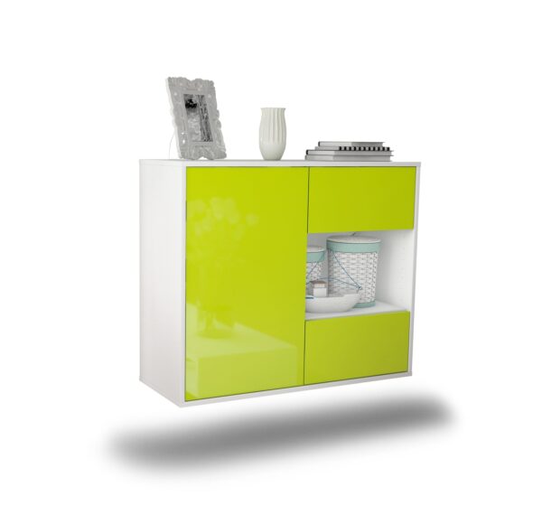 Sideboard Brownsville, Grün, hängend (92x79x35cm)