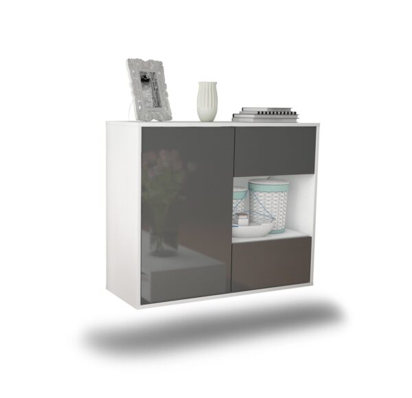 Sideboard Brownsville, Grau, hängend (92x79x35cm)