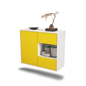 Sideboard Brownsville, Gelb, hängend (92x79x35cm)
