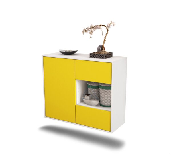 Sideboard Brownsville, Gelb, hängend (92x79x35cm)