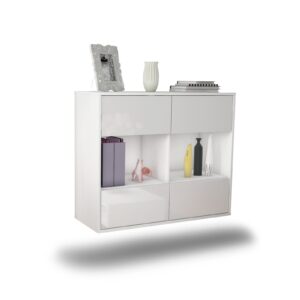 Sideboard Providence, Weiß, hängend (92x79x35cm)