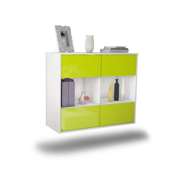 Sideboard Providence, Grün, hängend (92x79x35cm)