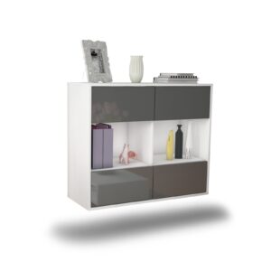 Sideboard Providence, Grau, hängend (92x79x35cm)