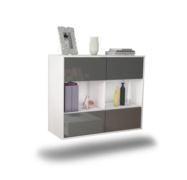 Sideboard Providence, Grau, hängend (92x79x35cm)