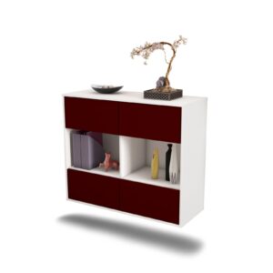 Sideboard Providence, Bordeaux, hängend (92x79x35cm)