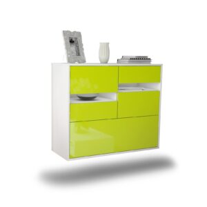 Sideboard Fayetteville, Grün, hängend (92x79x35cm)